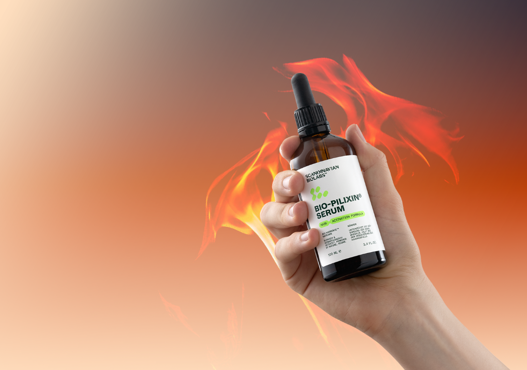 Bio-Pilixin Serum with firy background