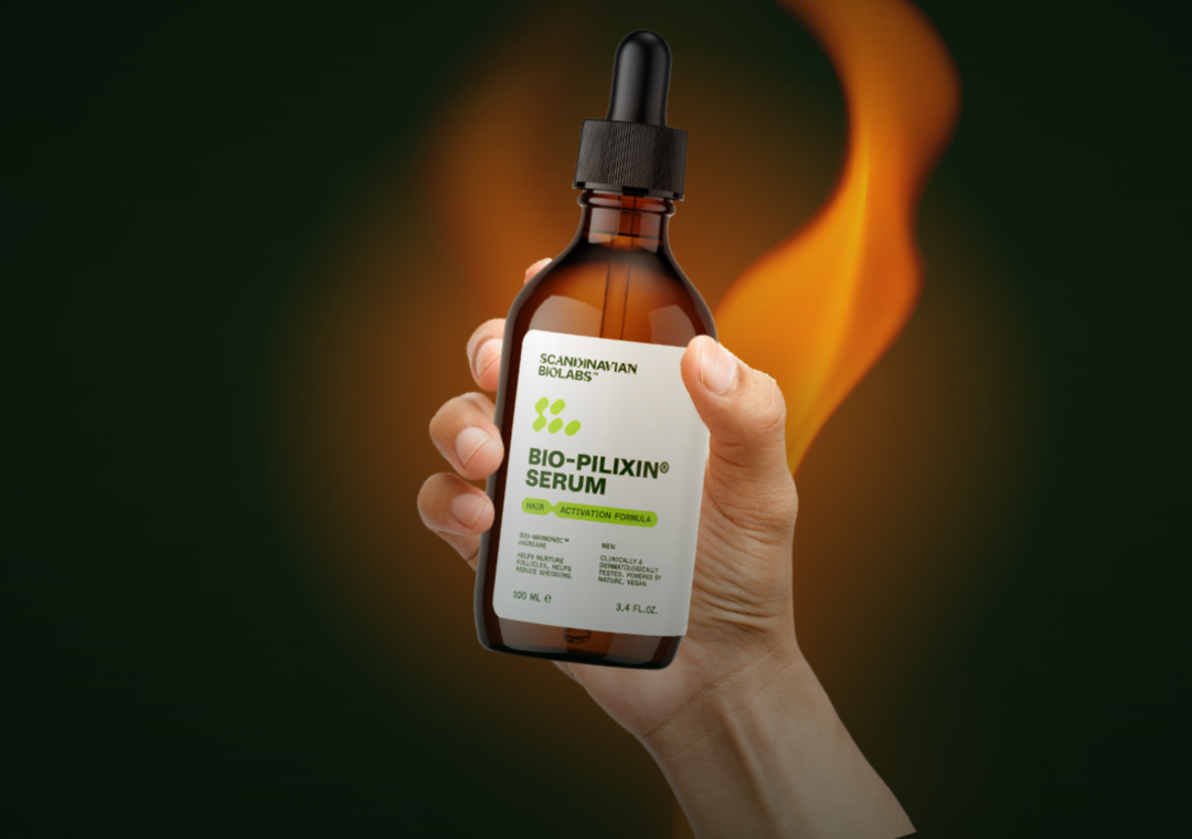 Bio-Pilixin Serum with firy background